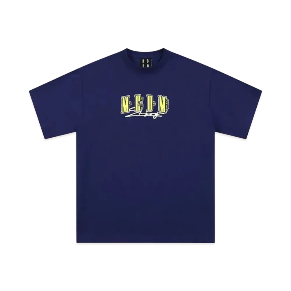 MR. ENJOY DA MONEY Four Character Logo Basic Short Sleeves "Navy"
