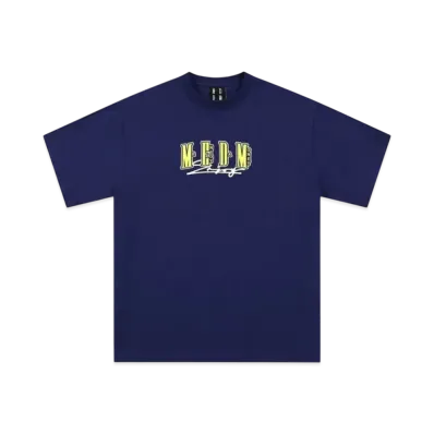 MR. ENJOY DA MONEY Four Character Logo Basic Short Sleeves "Navy"