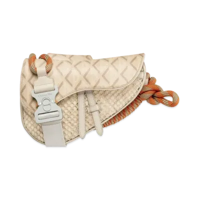 Dior Nautic Saddle Bag CD Diamond Canvas "Natural"