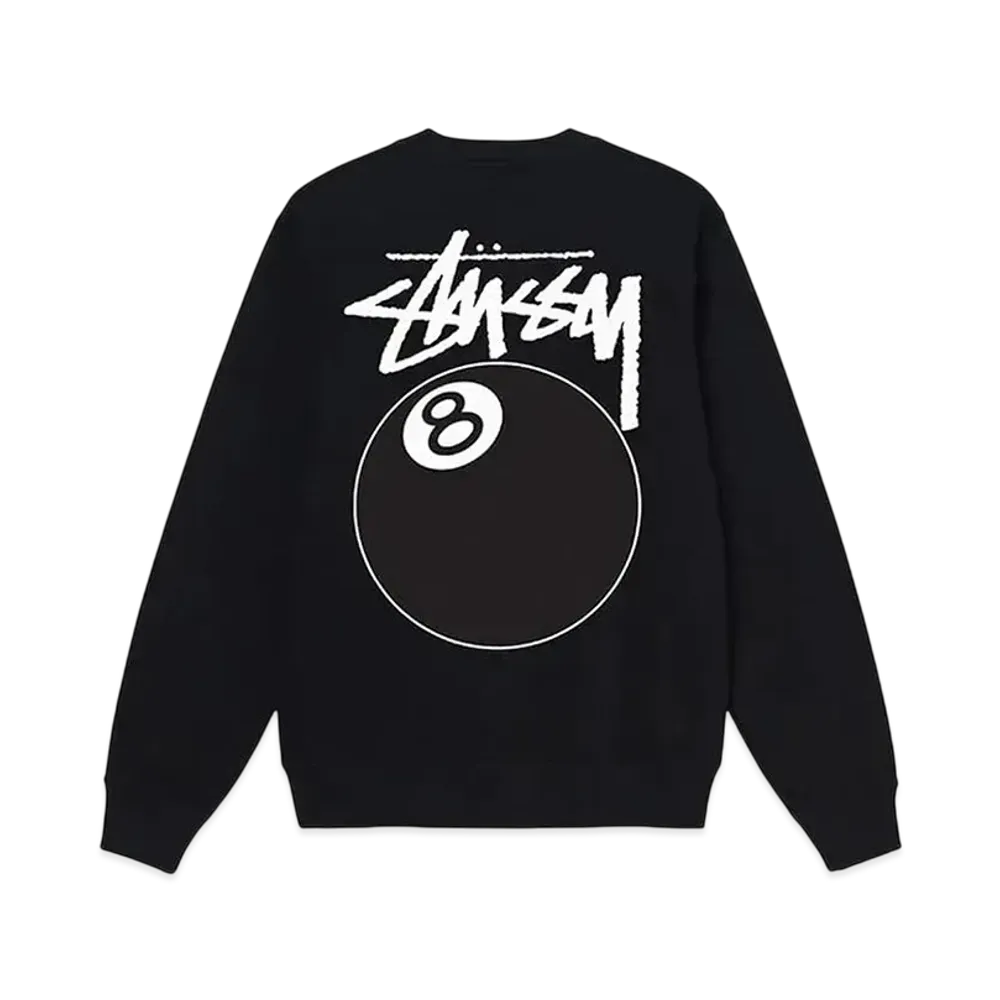 Stussy 8 Ball Crew Sweatshirt "Black"