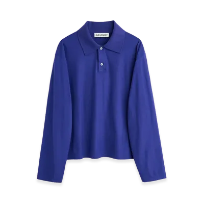 OUR LEGACY Rugby Longsleeve "Deep Blue High Twist Jersey"