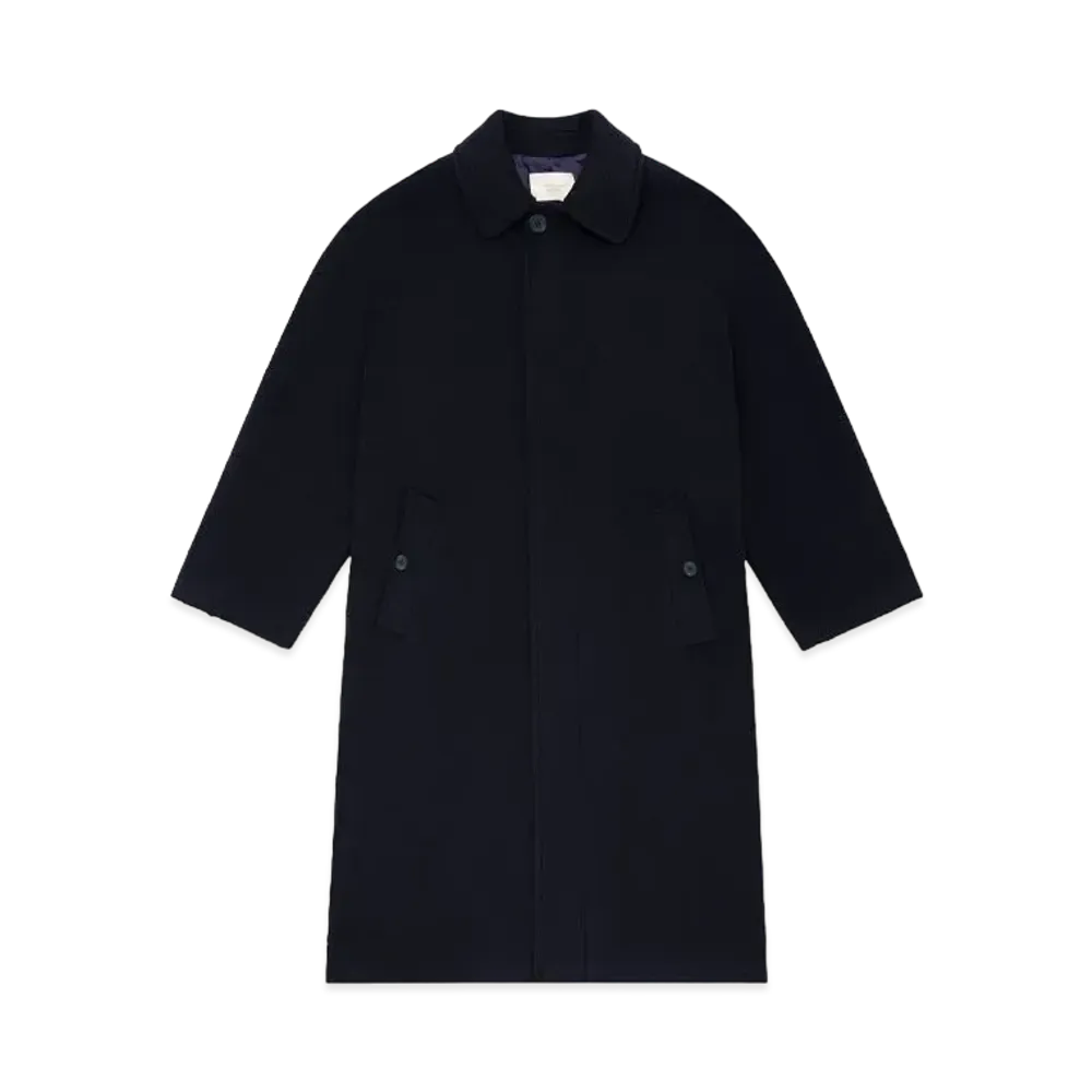 Aime Leon Dore Single-Breasted Wool Topcoat "Navy"