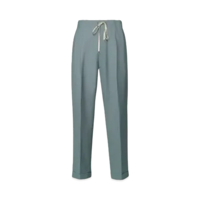 Maison Margiela Poly Wool Twill Trousers "Storm Gray"