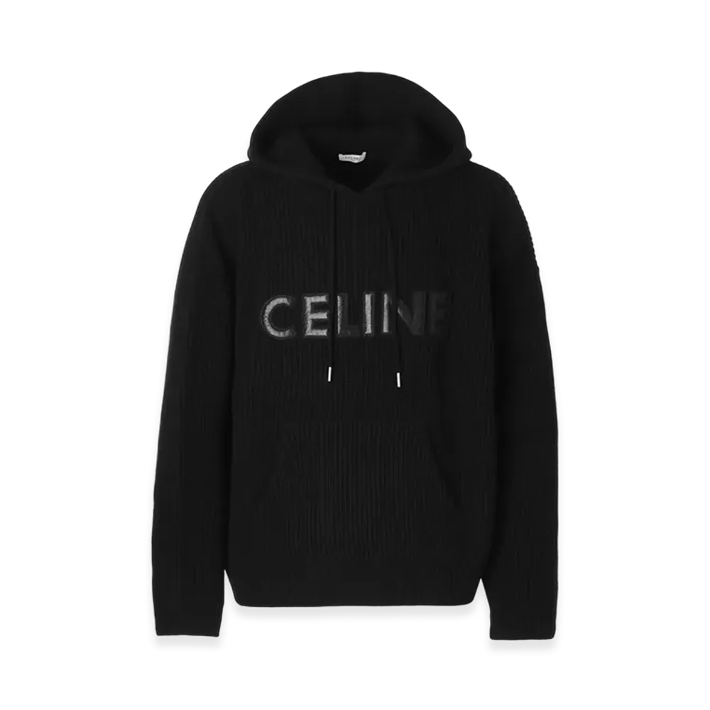 CELINE Pull Capuche Oversize "Black"