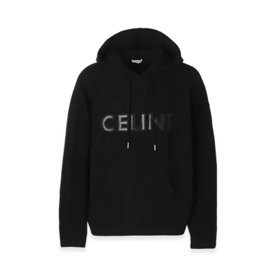 CELINE Pull Capuche Oversize "Black"