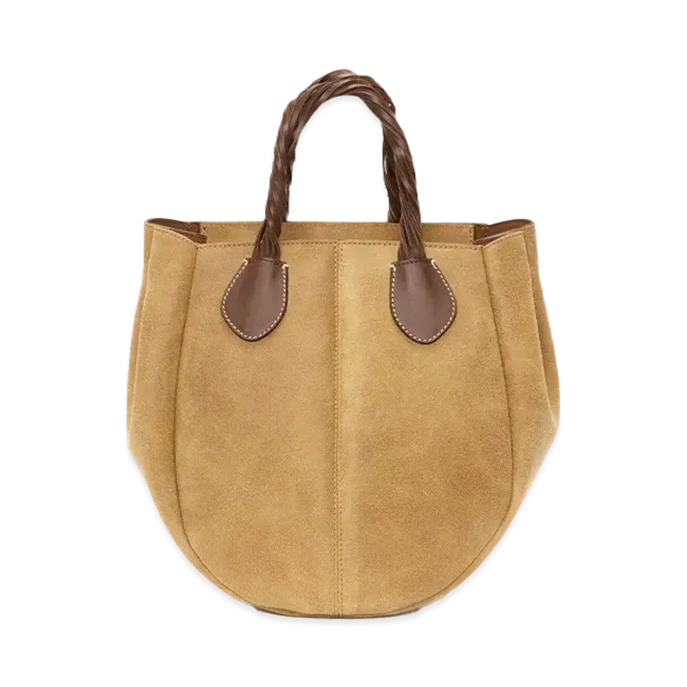 JW ANDERSON Small Punch Tote Leather Shoulder Bag "Beige"