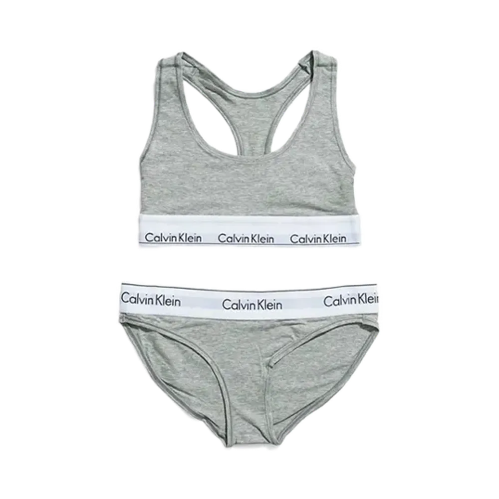 Calvin Klein Modern Cotton Bra/Shorts Set "Gray"