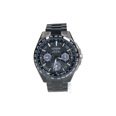 CITIZEN Atessa Eco-Drive Double Direct Flight "Light Black/Blue" CC9017-59L