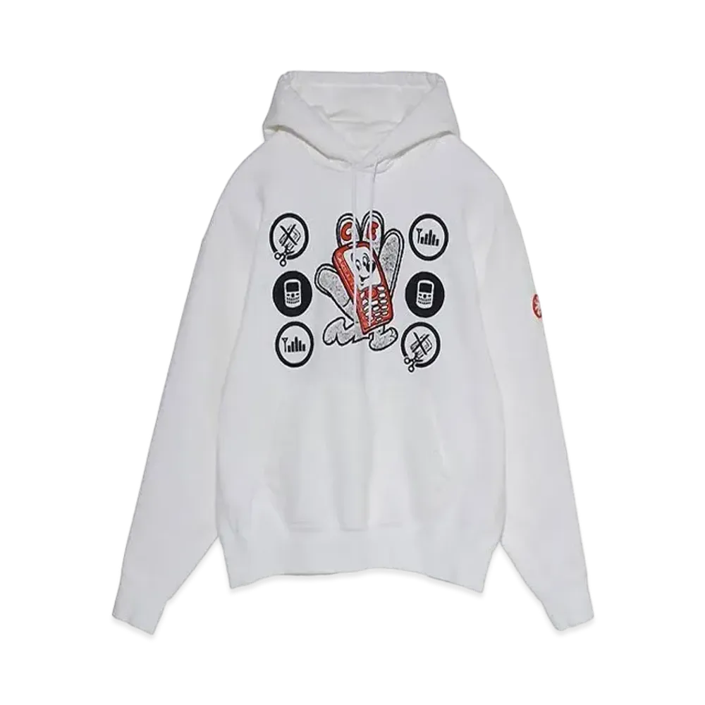 Cav Empt (C.E) HAND MOBILE HEAVY HOODY "White"