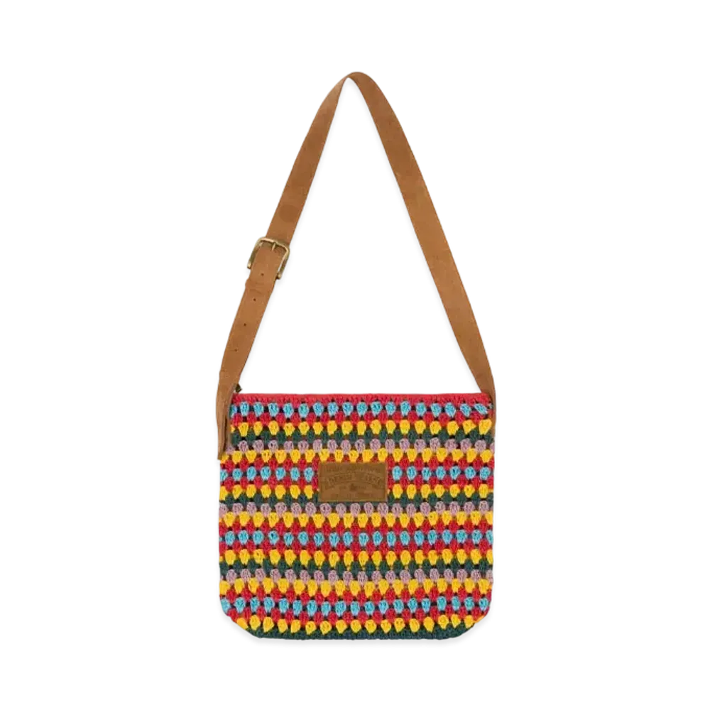 DENIM TEARS Aran Crochet Knit Bag "Multi"