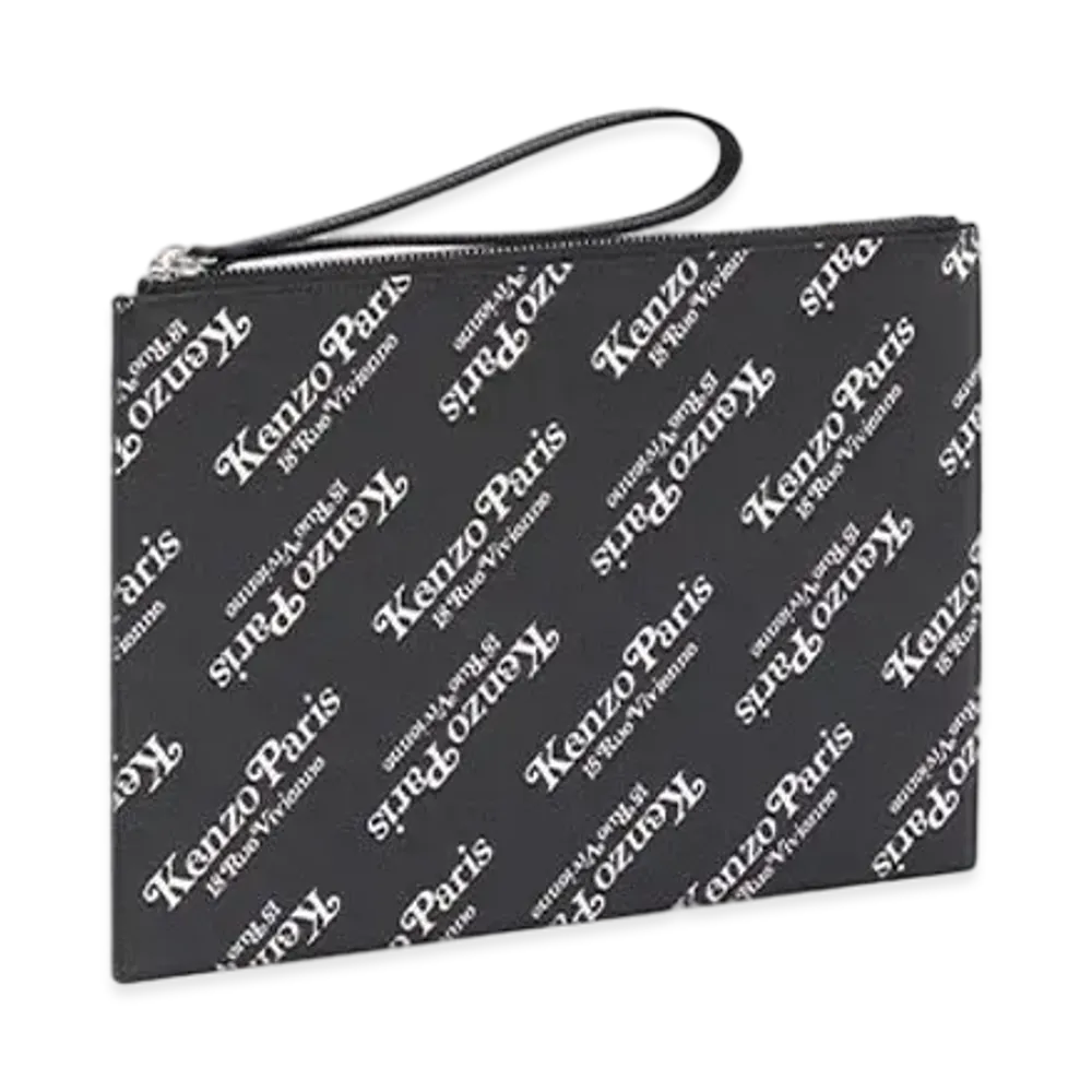 KENZO x VERDY Large Leather Pouch "Black"