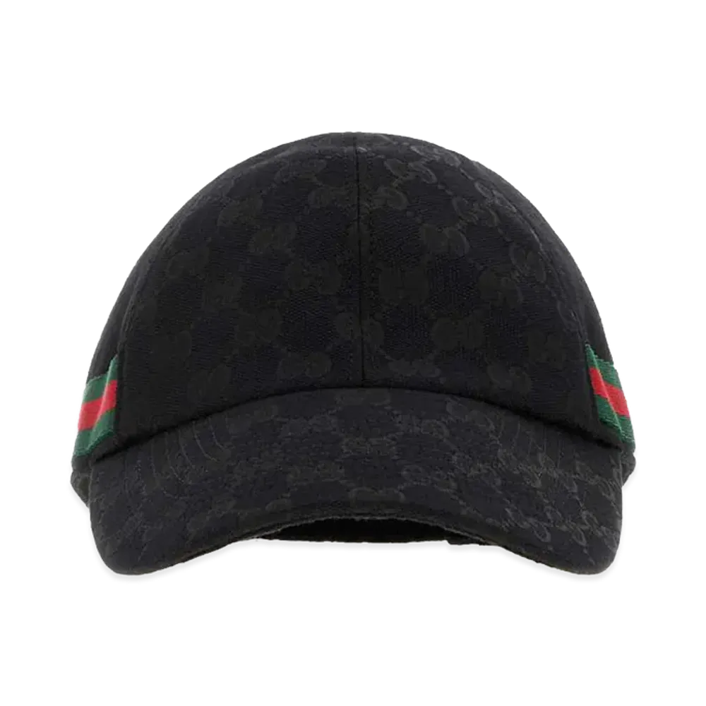 GUCCI GG Fabric Baseball Cap "Black"