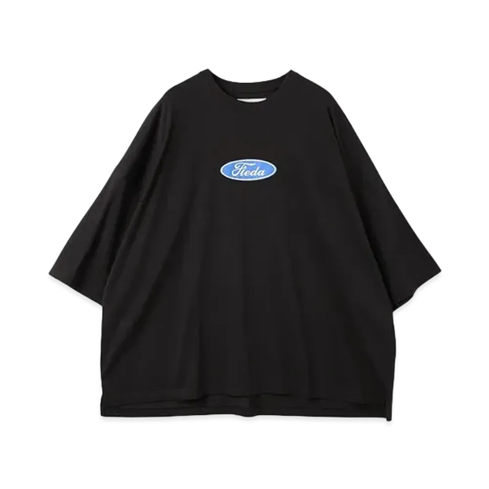 JieDa CAR FONT TEE "BLACK/BLUE"