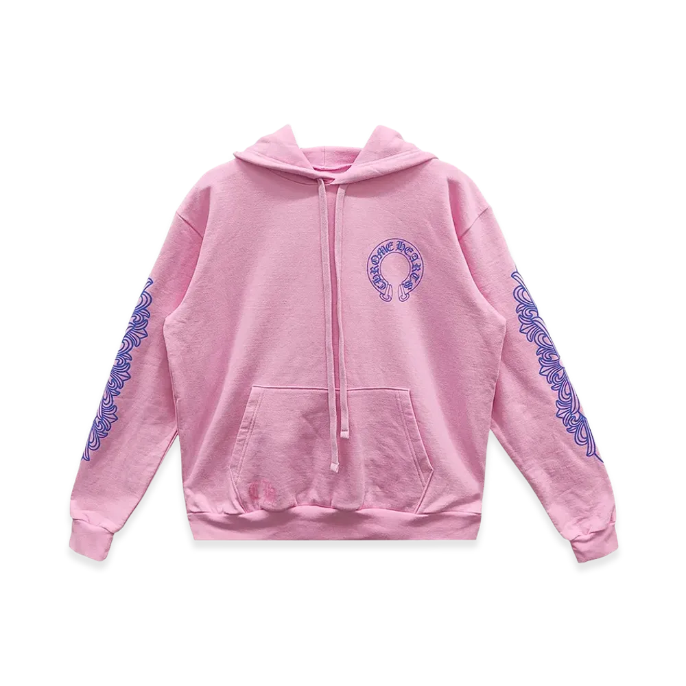 Chrome Hearts Horseshoe Pullover Hoodie "Pink"