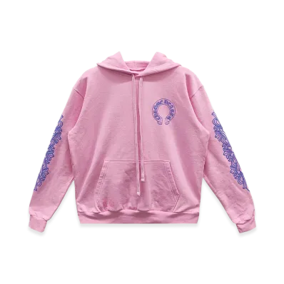 Chrome Hearts Horseshoe Pullover Hoodie "Pink"