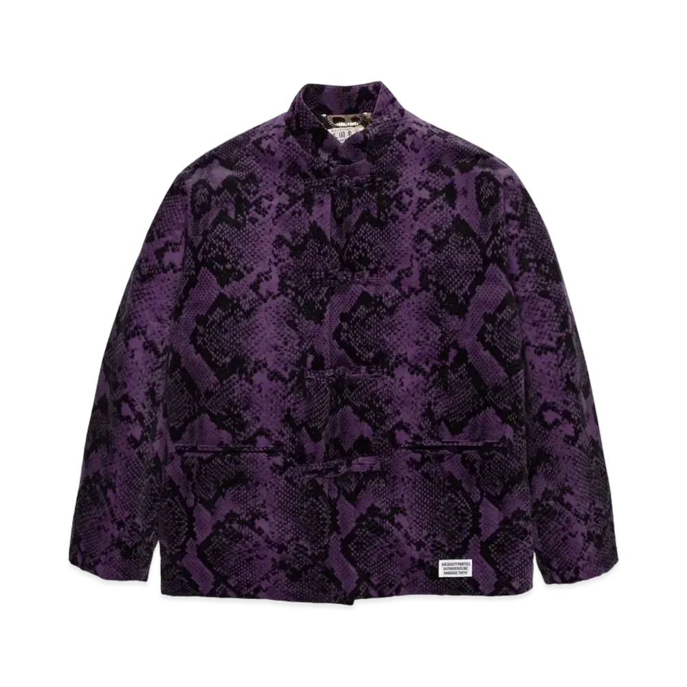 WACKO MARIA VELVET KUNG-FU JACKET "Purple"
