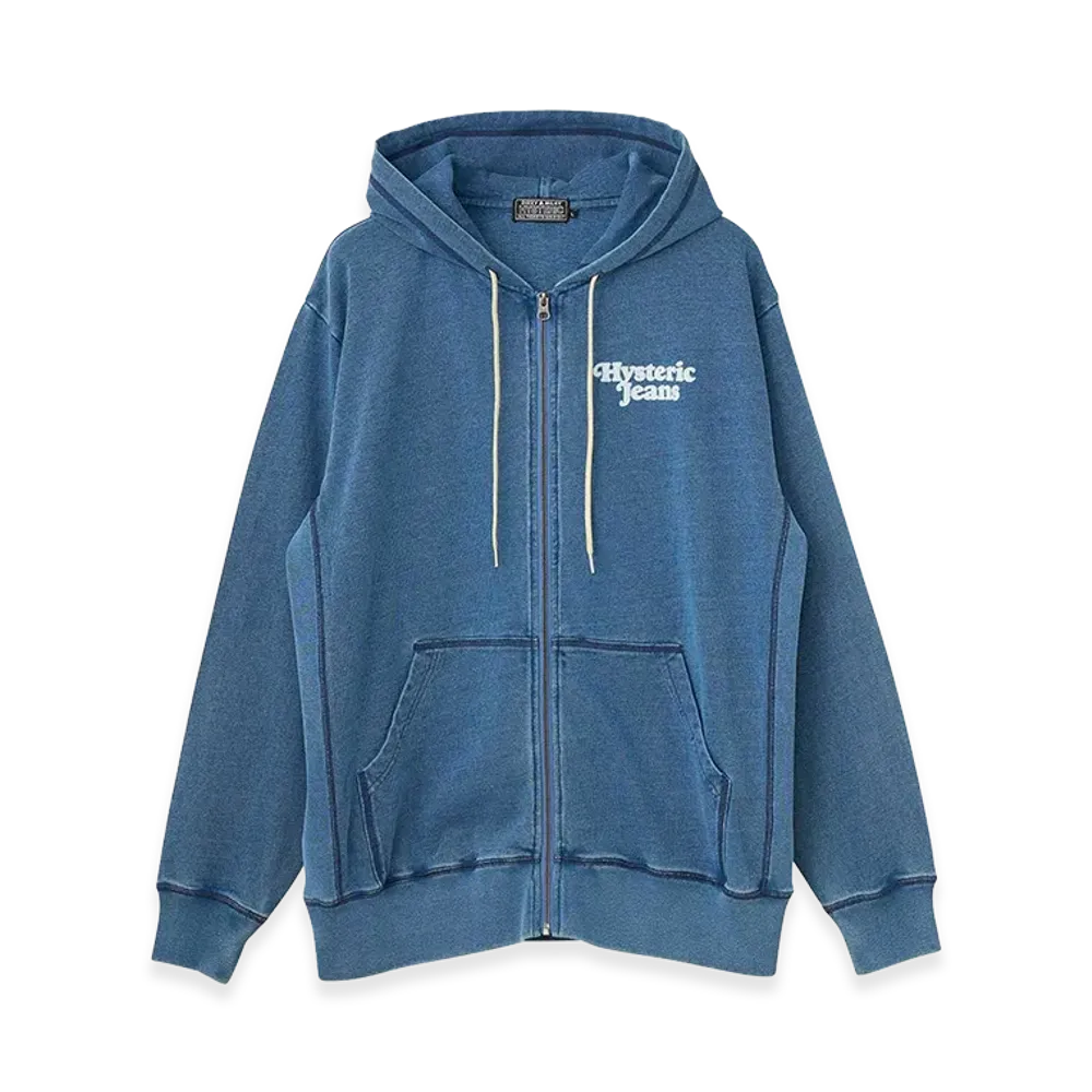 HYSTERIC GLAMOUR Hysteric Jeans Hoodie "Dark Indigo Blue"