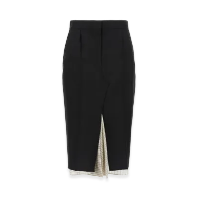 MARNI Women's Exposed Lining Skirt "Black"
