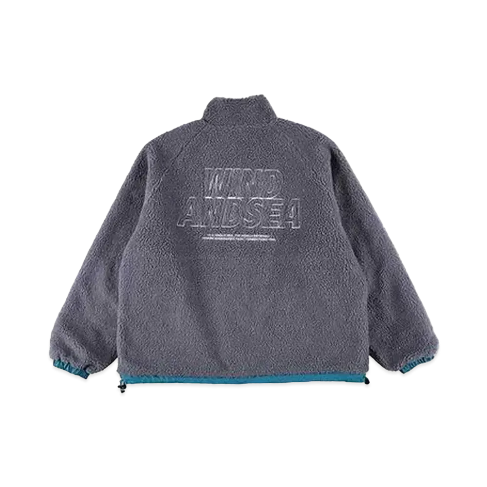 WIND AND SEA Wind Reversible Fleece Jacket "Turquoise"