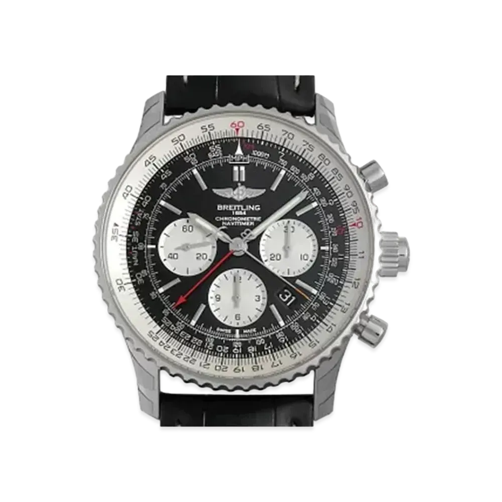 Breitling Navitimer 1 B03 Chronograph Rattrapante "Black/Stainless Steel"