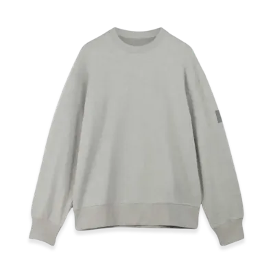 Y-3 Organic Cotton Terry Crew Sweatshirt "Medium Grey Heather"