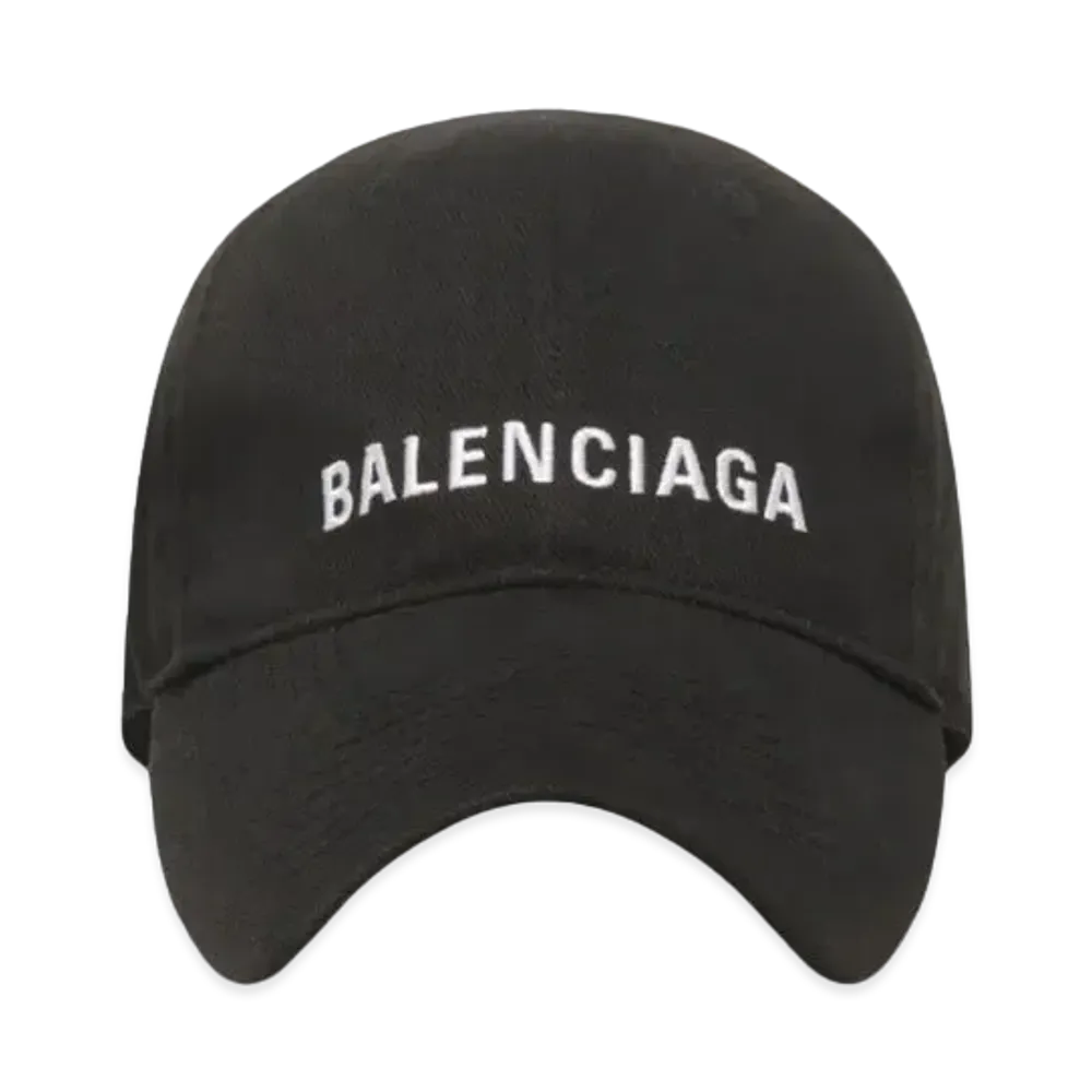 BALENCIAGA Classic Baseball Cap With Balenciaga Embroidered Logo "Black"