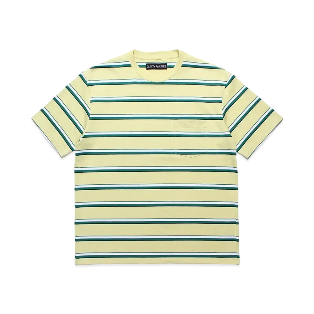 WACKO MARIA Striped T-Shirt "Yellow"