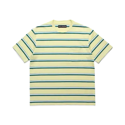 WACKO MARIA Striped T-Shirt "Yellow"