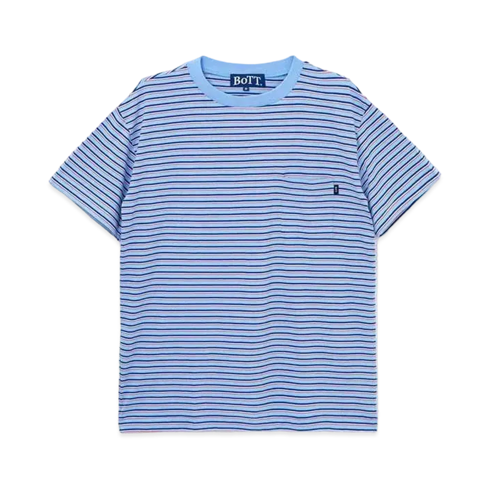 BoTT Jacquard Border Pocket Tee "Blue"