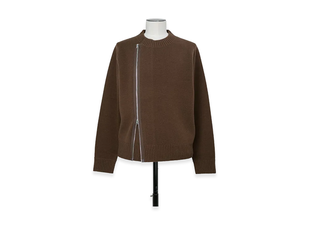 sacai Wool Knit Blouson "Brown"