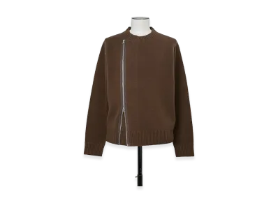 sacai Wool Knit Blouson "Brown"