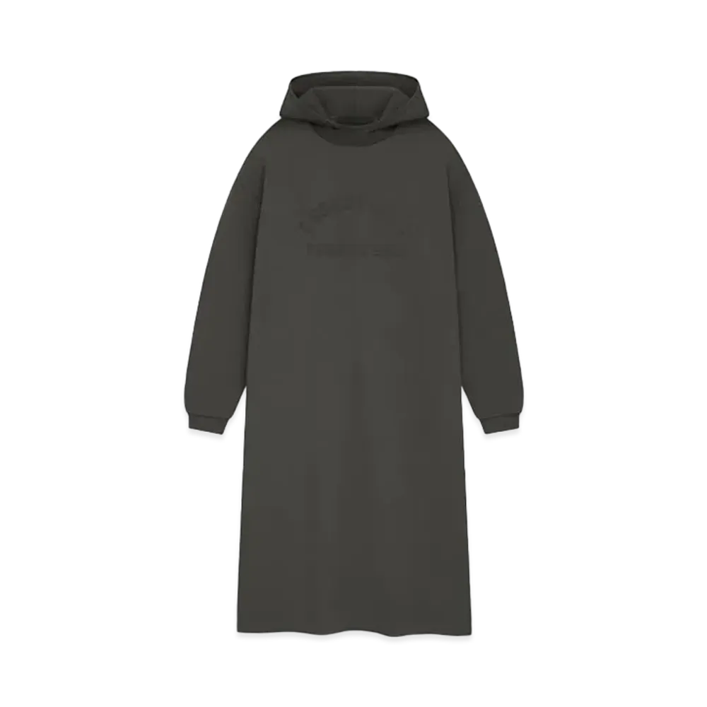 FEAR OF GOD ESSENTIALS Women's Nylon Fleece Hooded Dress "Ink"