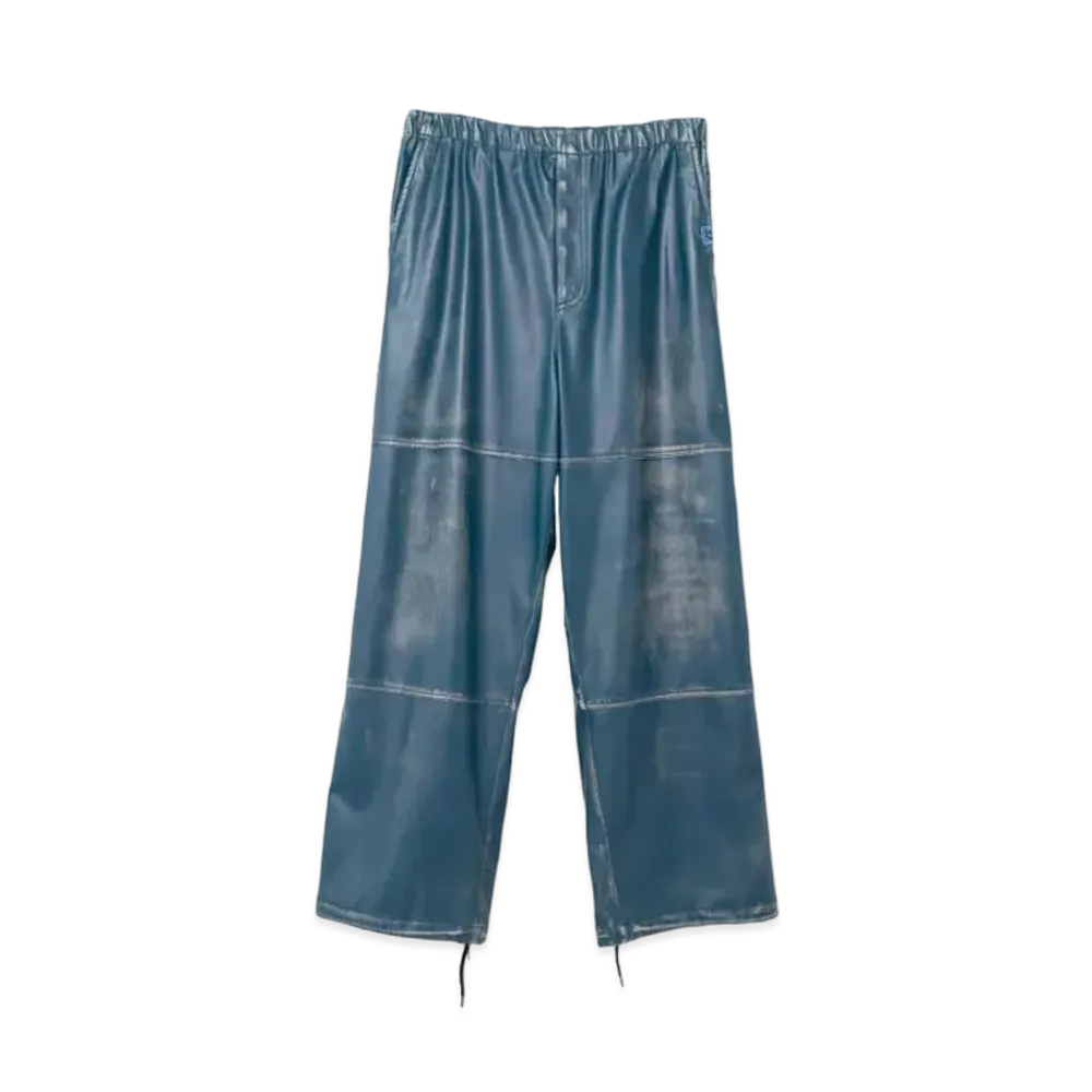 Maison MIHARA YASUHIRO Synthetic Leather Pants "Navy"