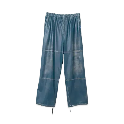 Maison MIHARA YASUHIRO Synthetic Leather Pants "Navy"