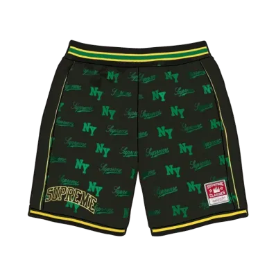 Supreme x Mitchell & Ness Monogram Basketball Short "Black"