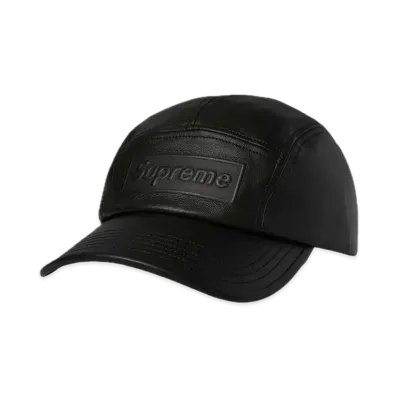 Supreme GORE-TEX Leather Camp Cap "Black"