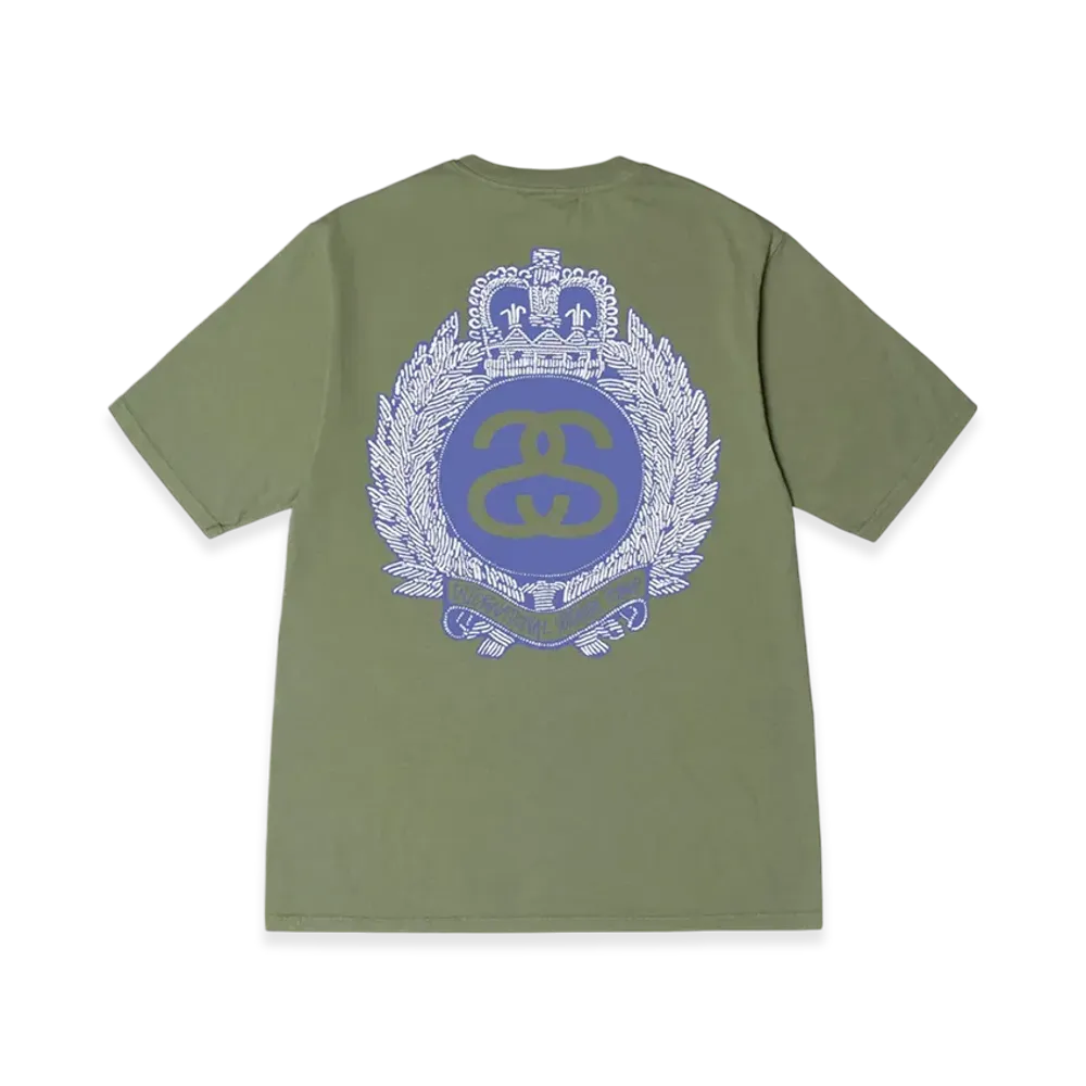 Stussy Crown Wreath Pigment Dyed Tee "Artichoke"