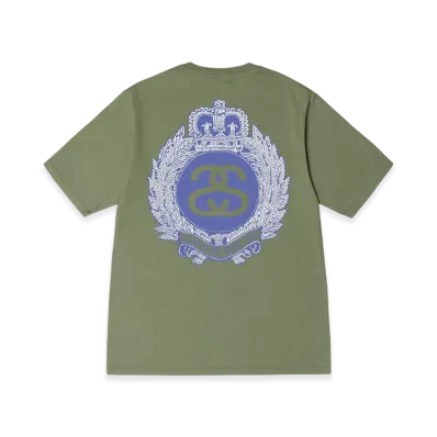 Stussy Crown Wreath Pigment Dyed Tee "Artichoke"