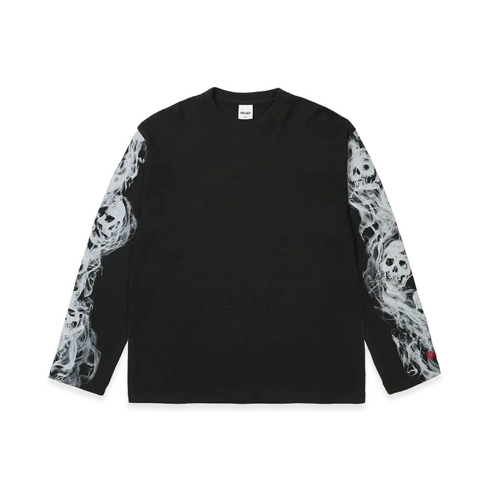 PALACE Smoked Waffle Longsleeve "Black"