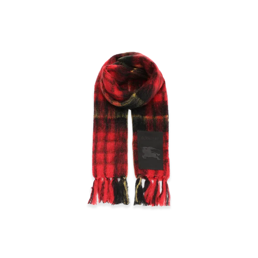 Burberry Check Wool And Mohair Scarf "Checked"