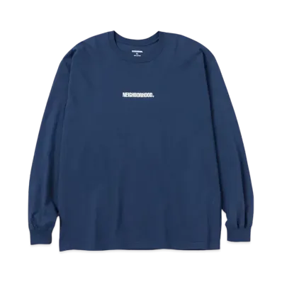 NEIGHBORHOOD NH . Tee LS-3 "Navy"
