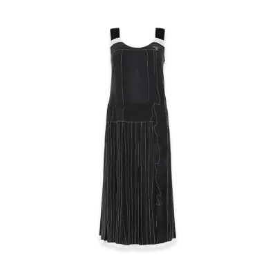 PRADA Women's Printed Silk Dress "Black"