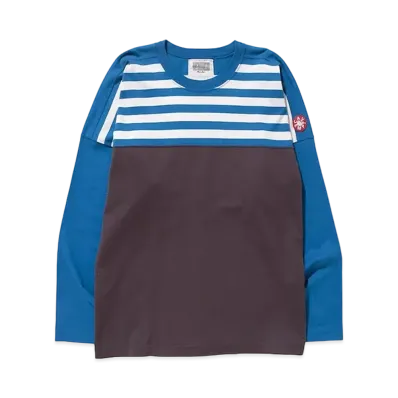 Cav Empt (C.E) COLOUR STRIPE LONG SLEEVE T "Blue"