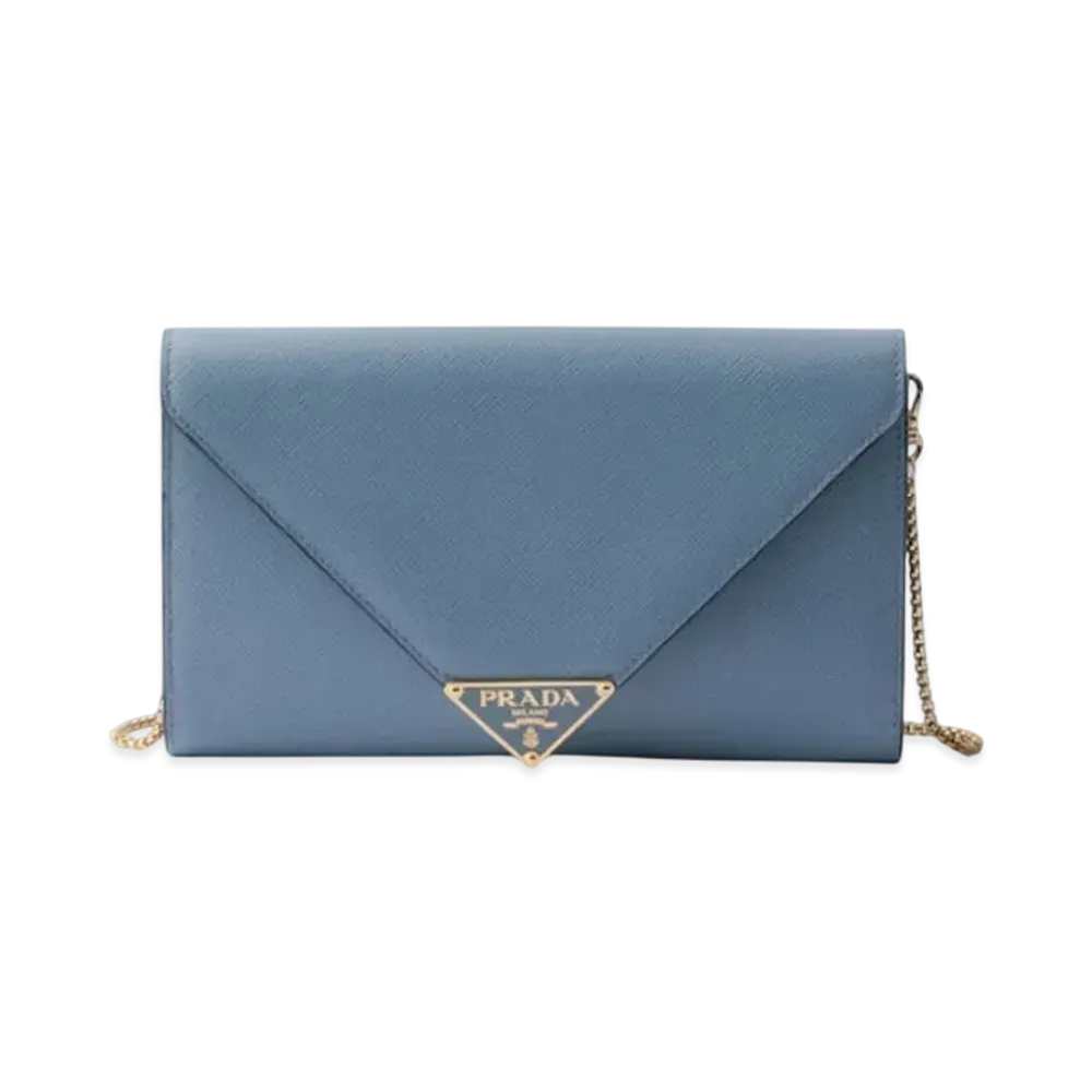 PRADA Saffiano Leather Mini-Bag "Light Blue"
