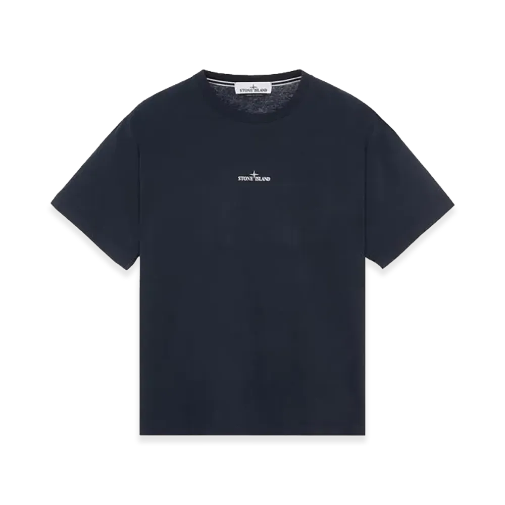 Stone Island Scratched Paint One Print T-Shirt "Navy"