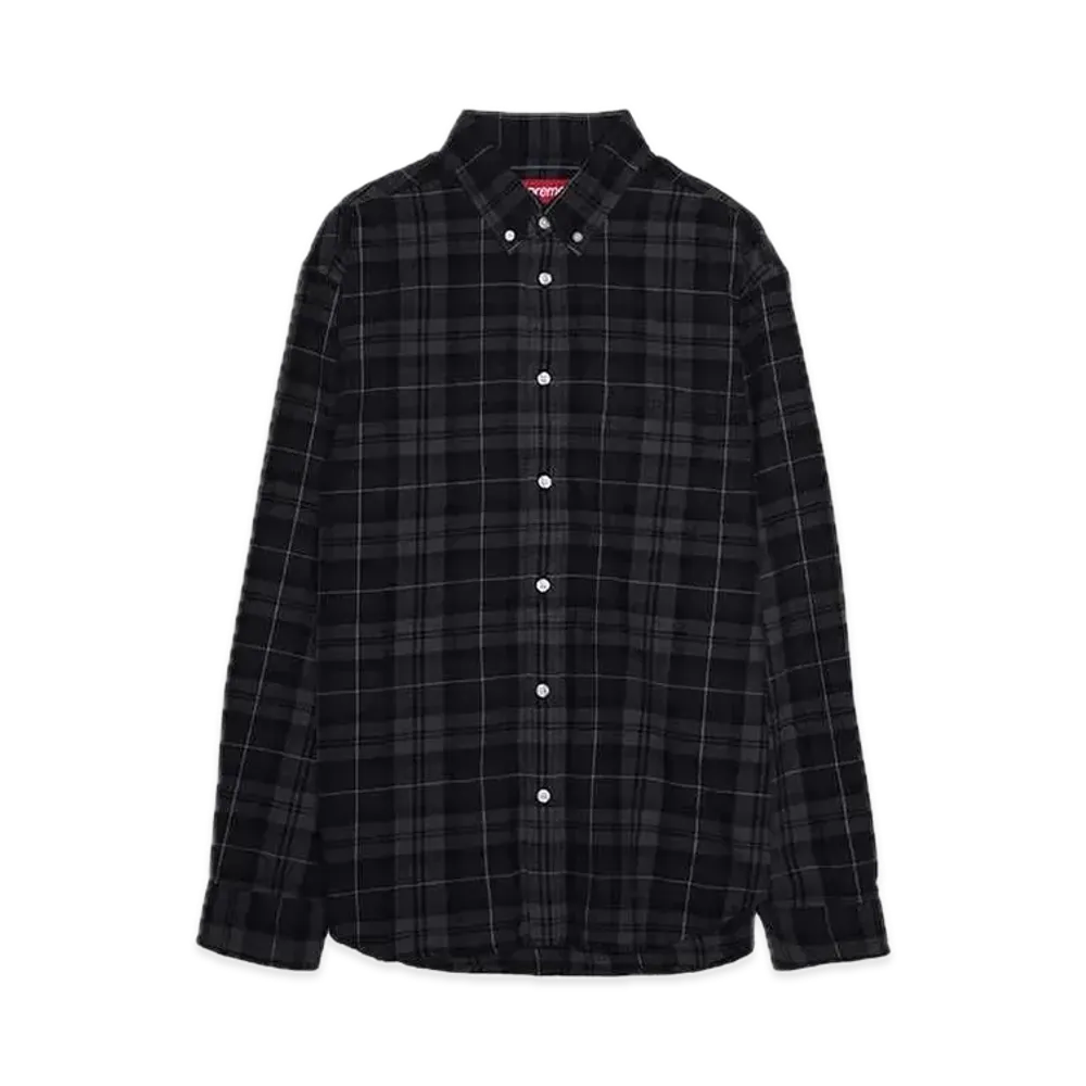 Supreme Plaid Flannel Shirt "Black" (24FW)