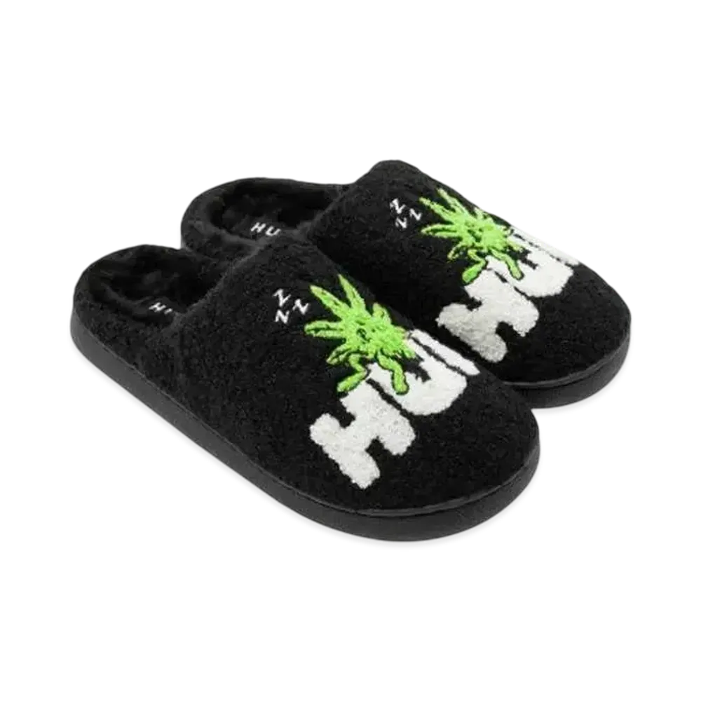HUF Winter 24 Fuzzy Slipper "Black"