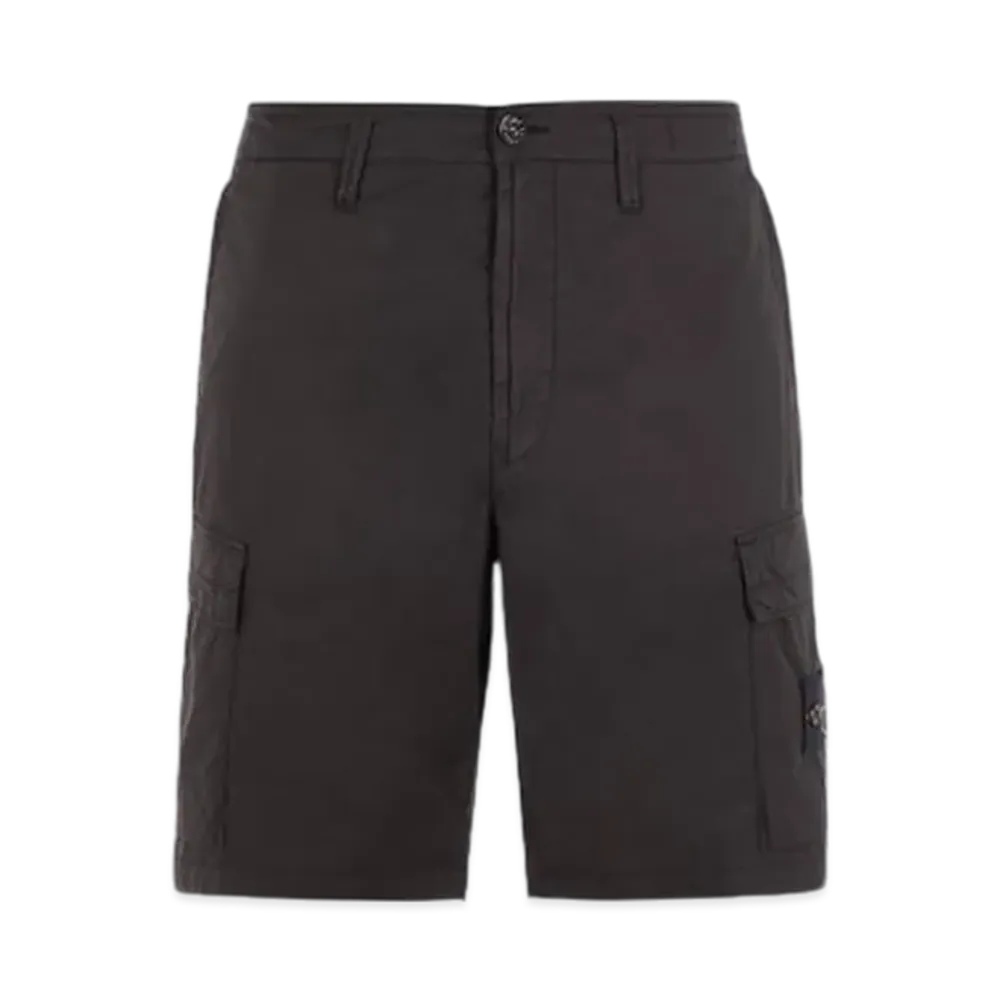 Stone Island L0803 Regular Fit Cargo Bermuda Shorts - 24SS "Black"