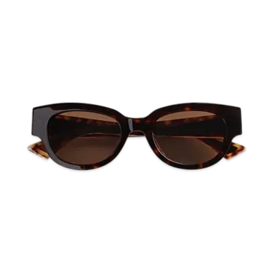 Bottega Veneta Tri-Fold Square Sunglasses "Havana/Brown"
