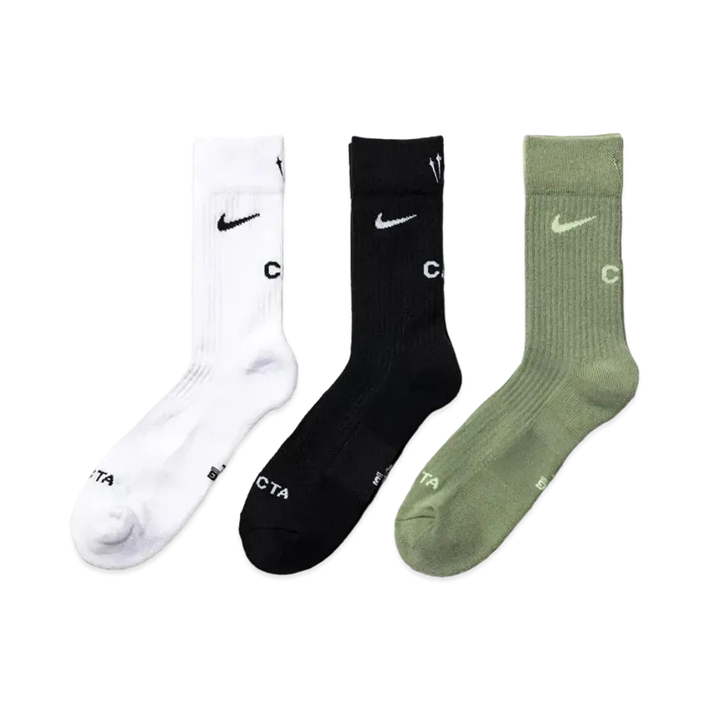 Nike x Drake NOCTA NRG AU SNKR Crew Socks 3PR "Multi"